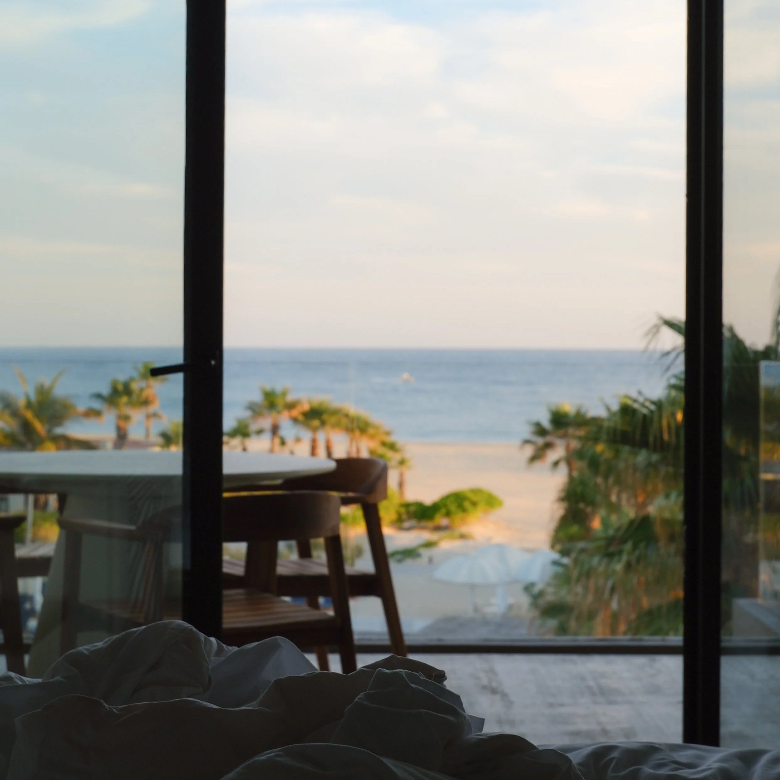 modern, ocean-view king room interior at four seaons los cabos costa palmas