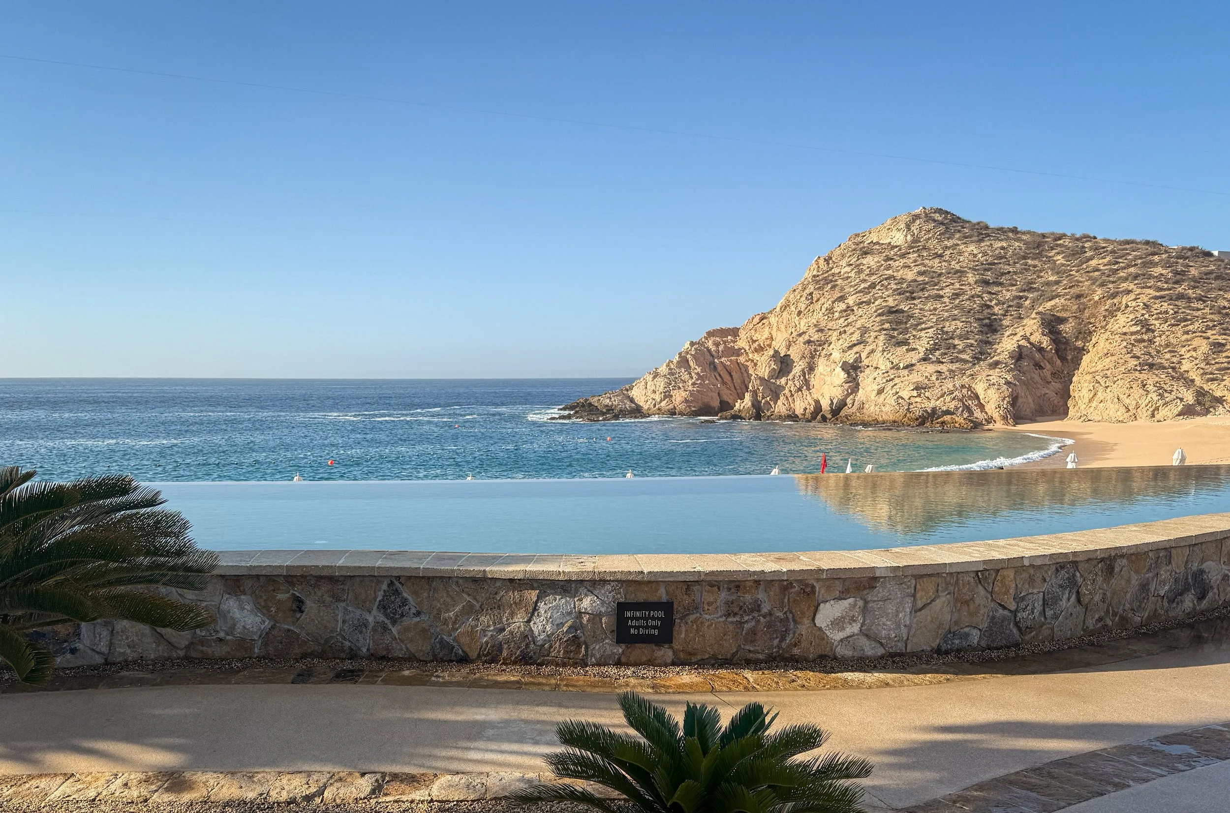 infinity pool at montage los cabos
