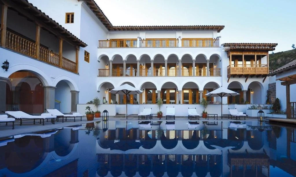 Belmond Palacio pool in Cusco Peru