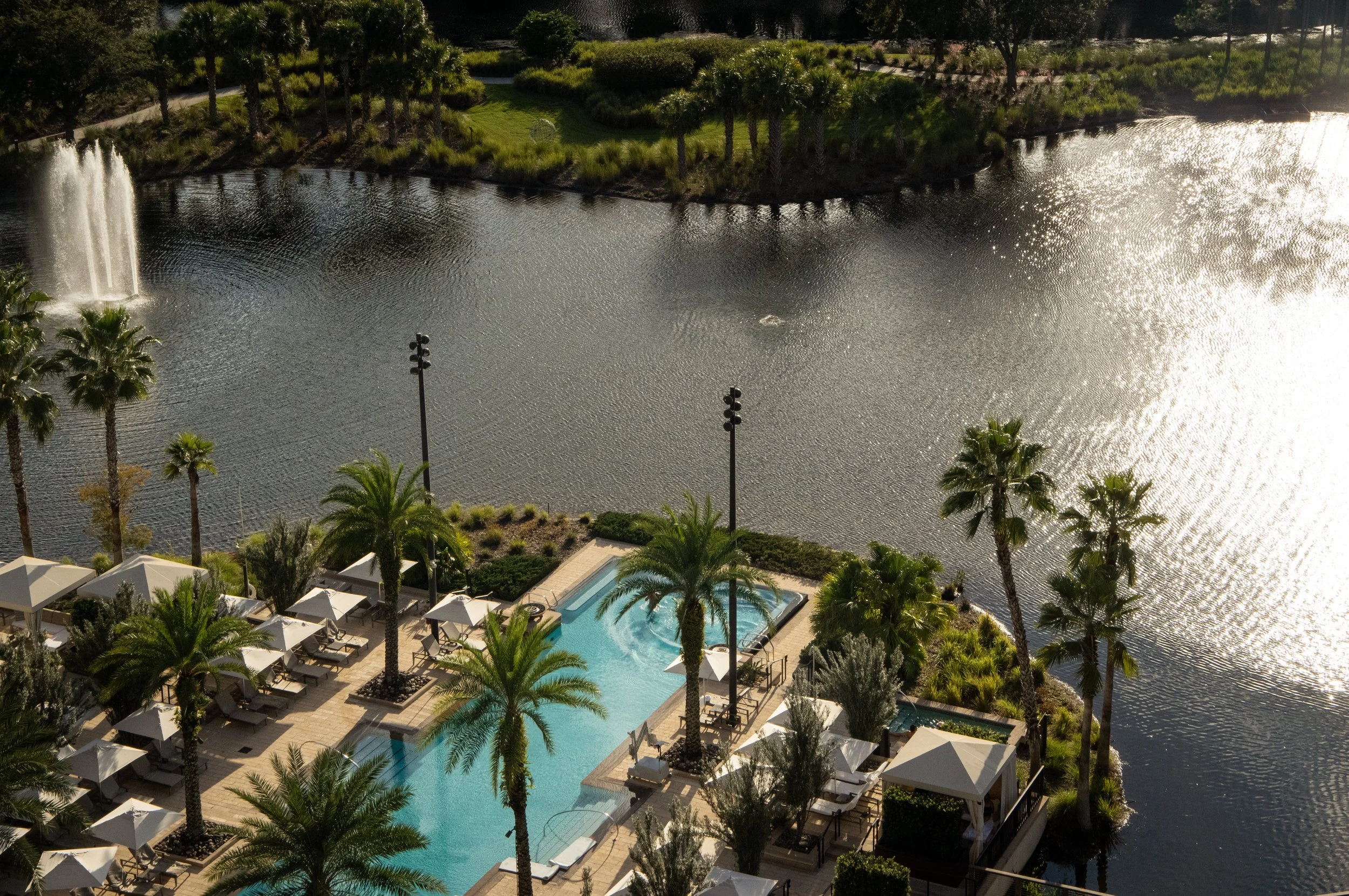 adults pool at four seasons orlando from above
