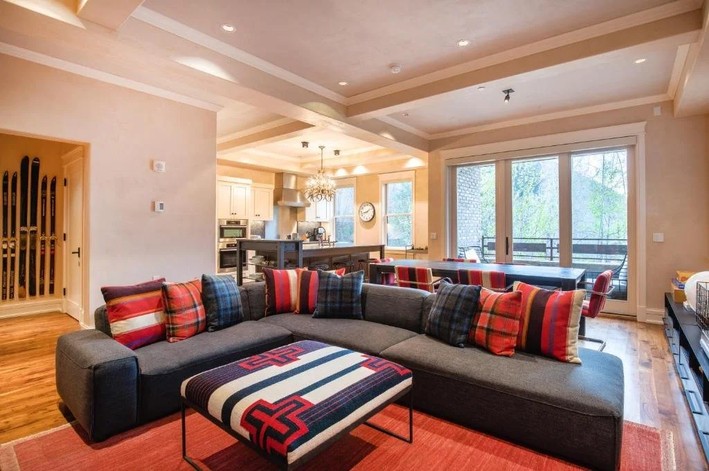 living room at element 52, an auberge residence in telluride, colorado