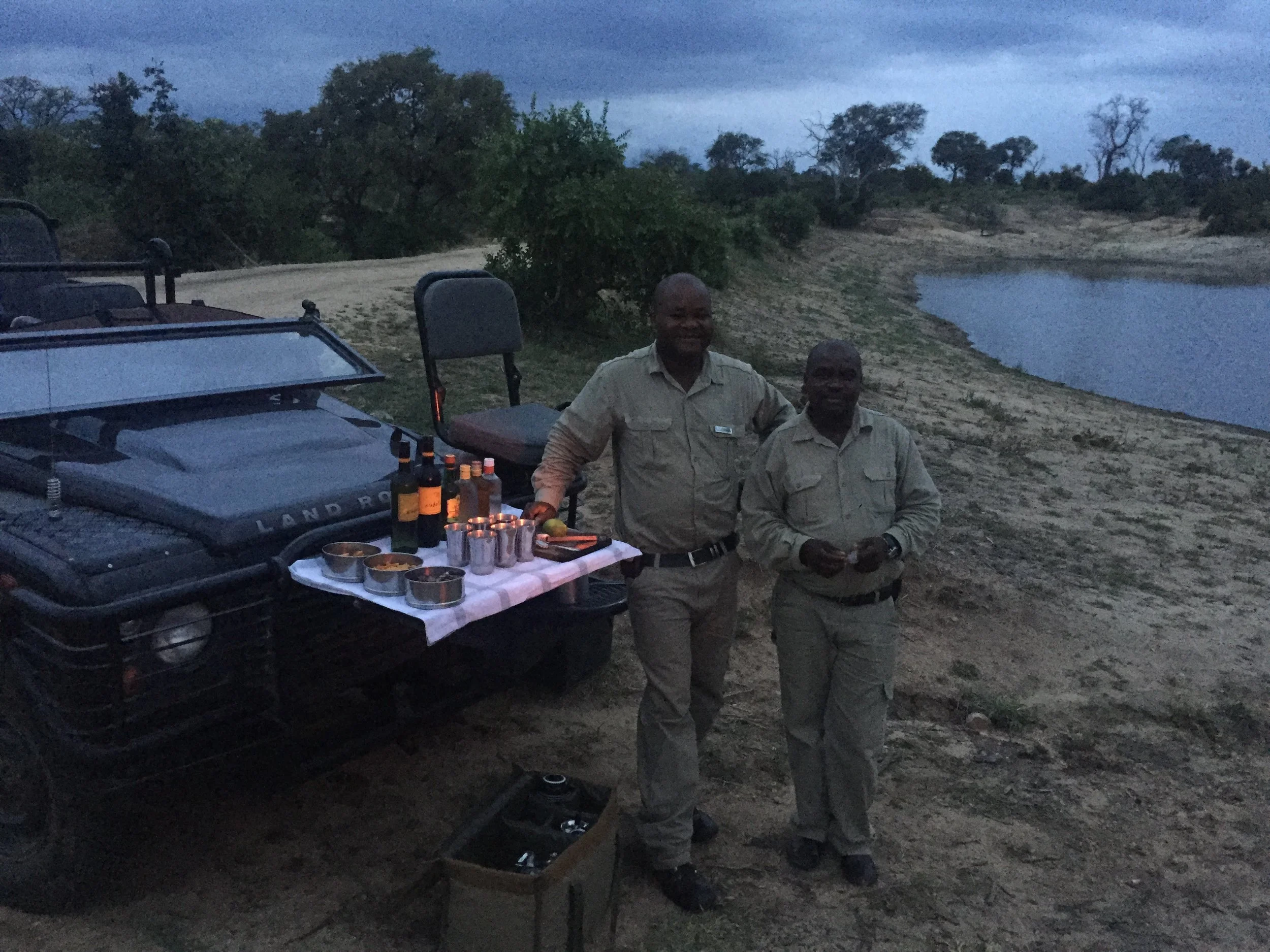 on safari with dulini moya lodge in south africa at the watering hole
