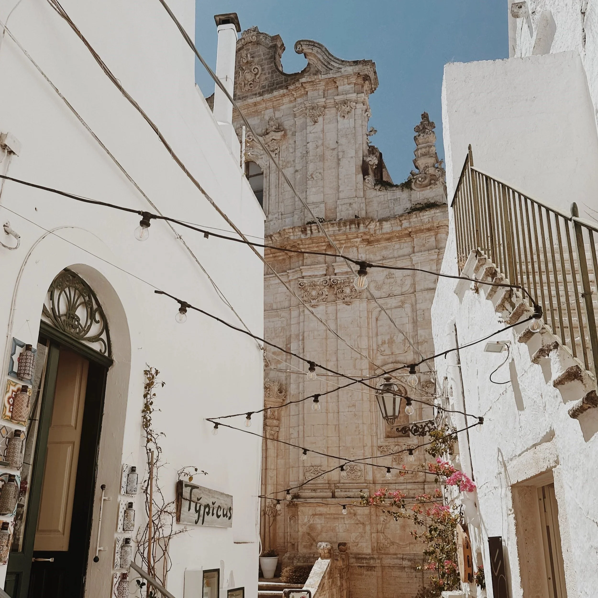 white washed buildings in Ostuni Puglia Italy