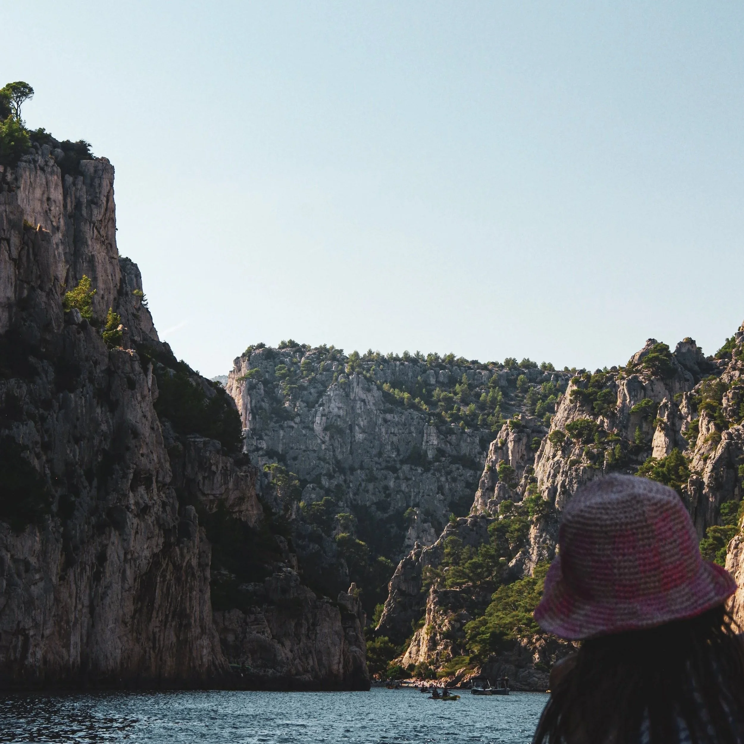boating through the calanques near cassis in the south of france
