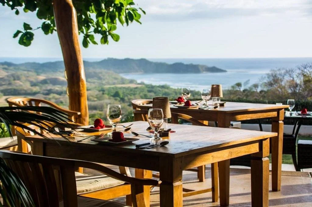 dining area at tierra magnifica in nosara costa rica