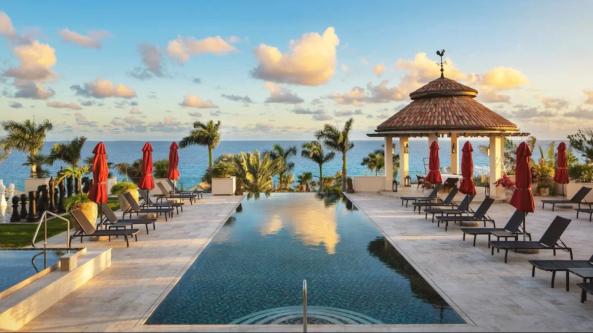pool overlooking the sea at quintessence hotel in anguilla