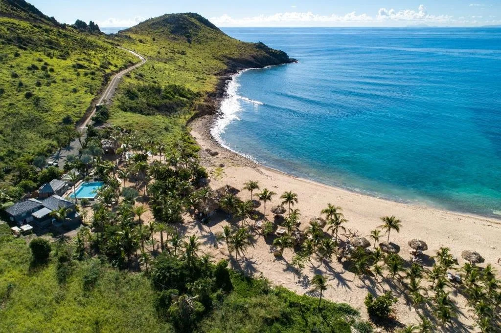 le toiny hotel in st. barths view from above
