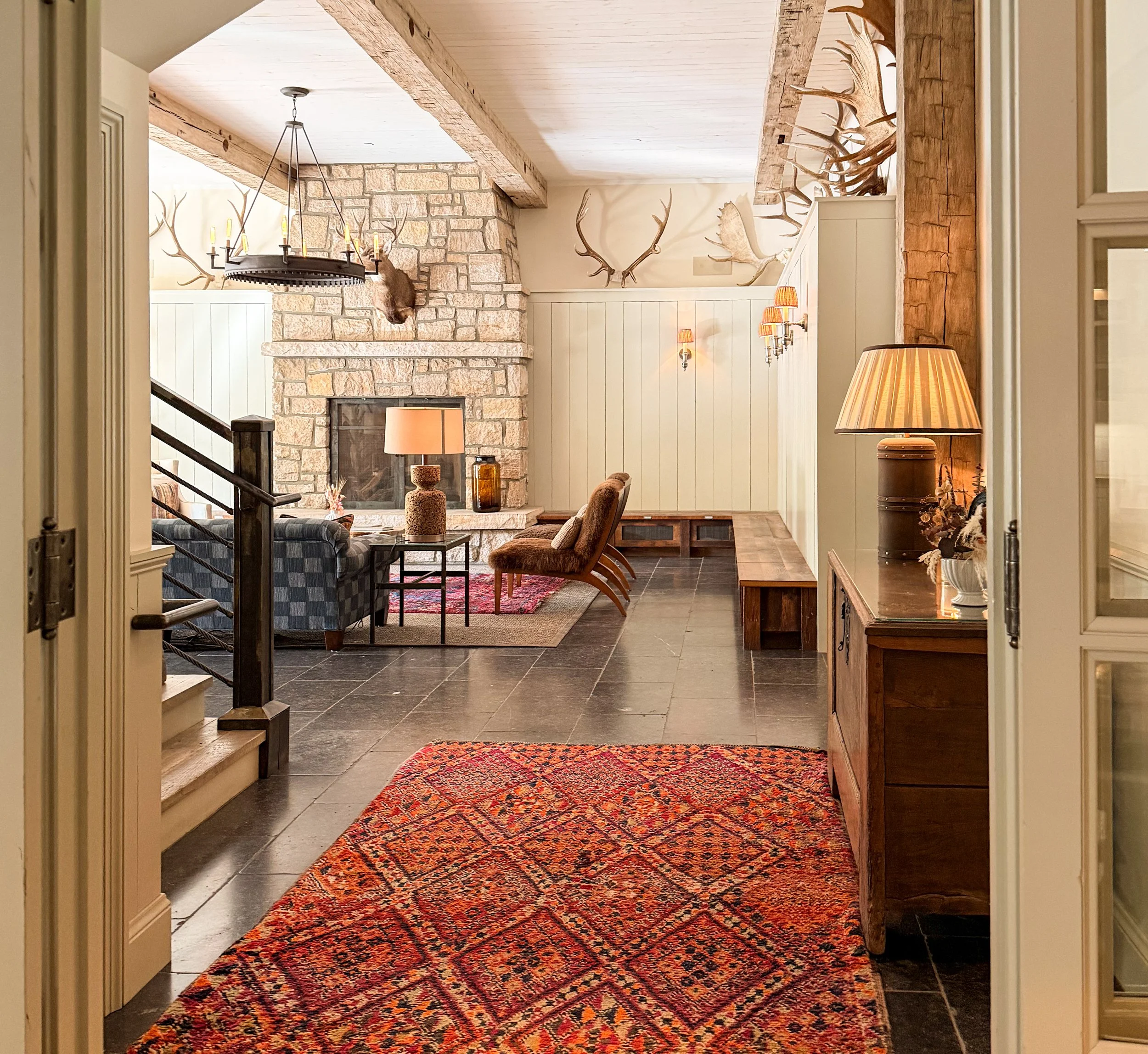 lobby at scarp ridge lodge in crested butte colorado