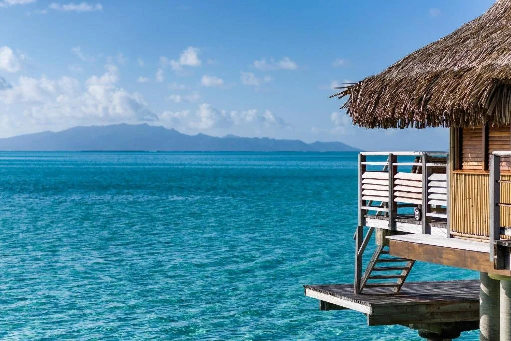 overwater bunaglow at intercontinental bora bora le moana in french polynesia