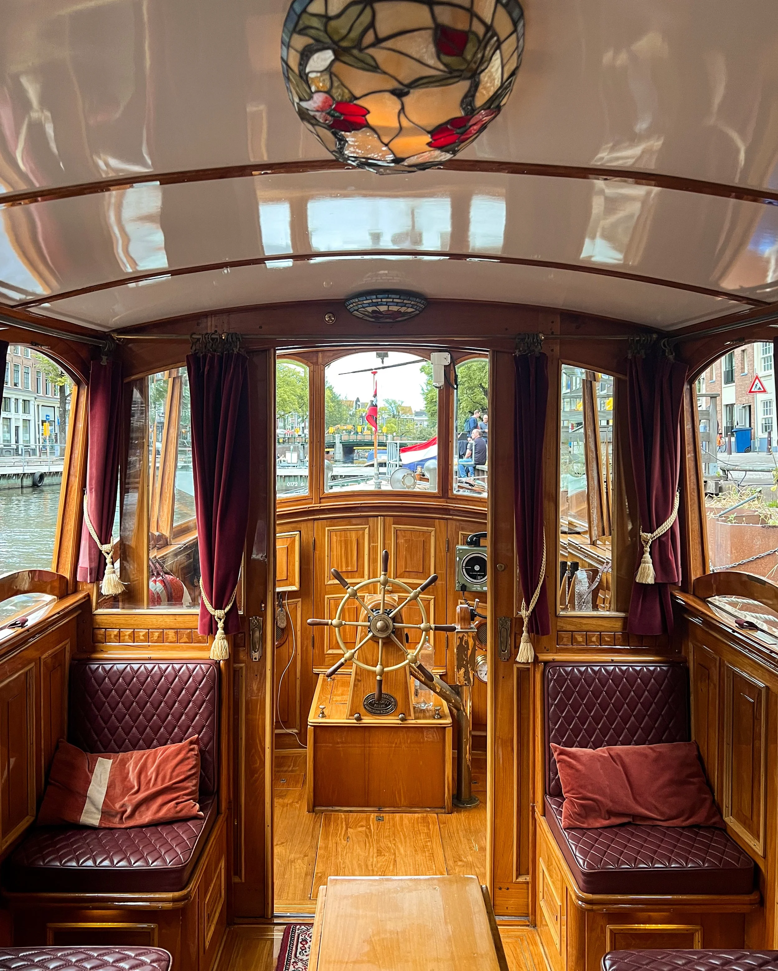 canal boat at pulitzer amsterdam hotel