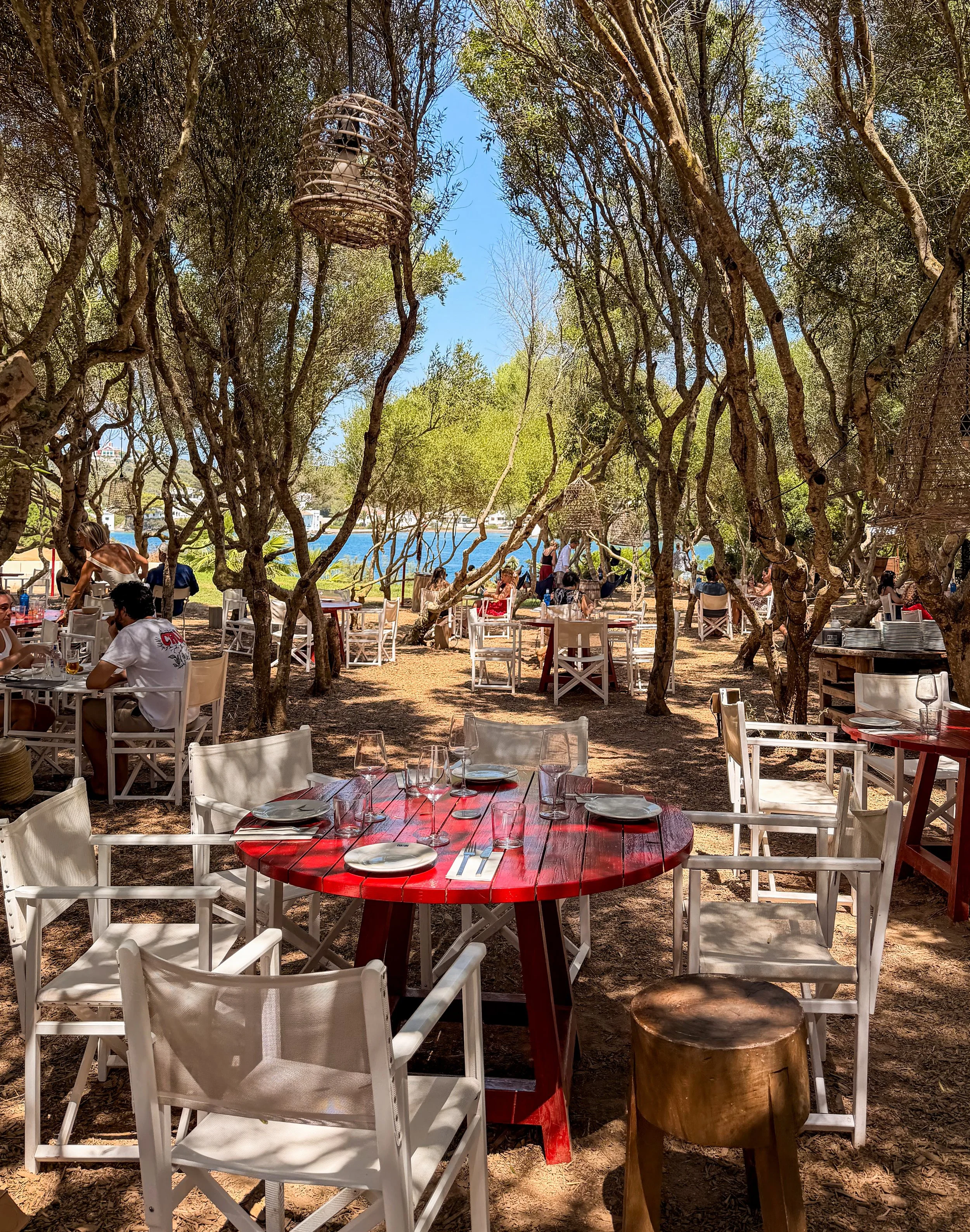 cantina dining al fresco at hauser and wirth in menorca spain