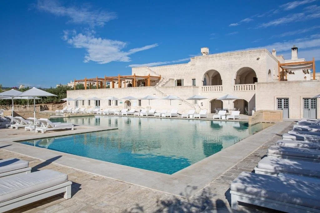 Borgo Egnazia Pool Area in Puglia Italy