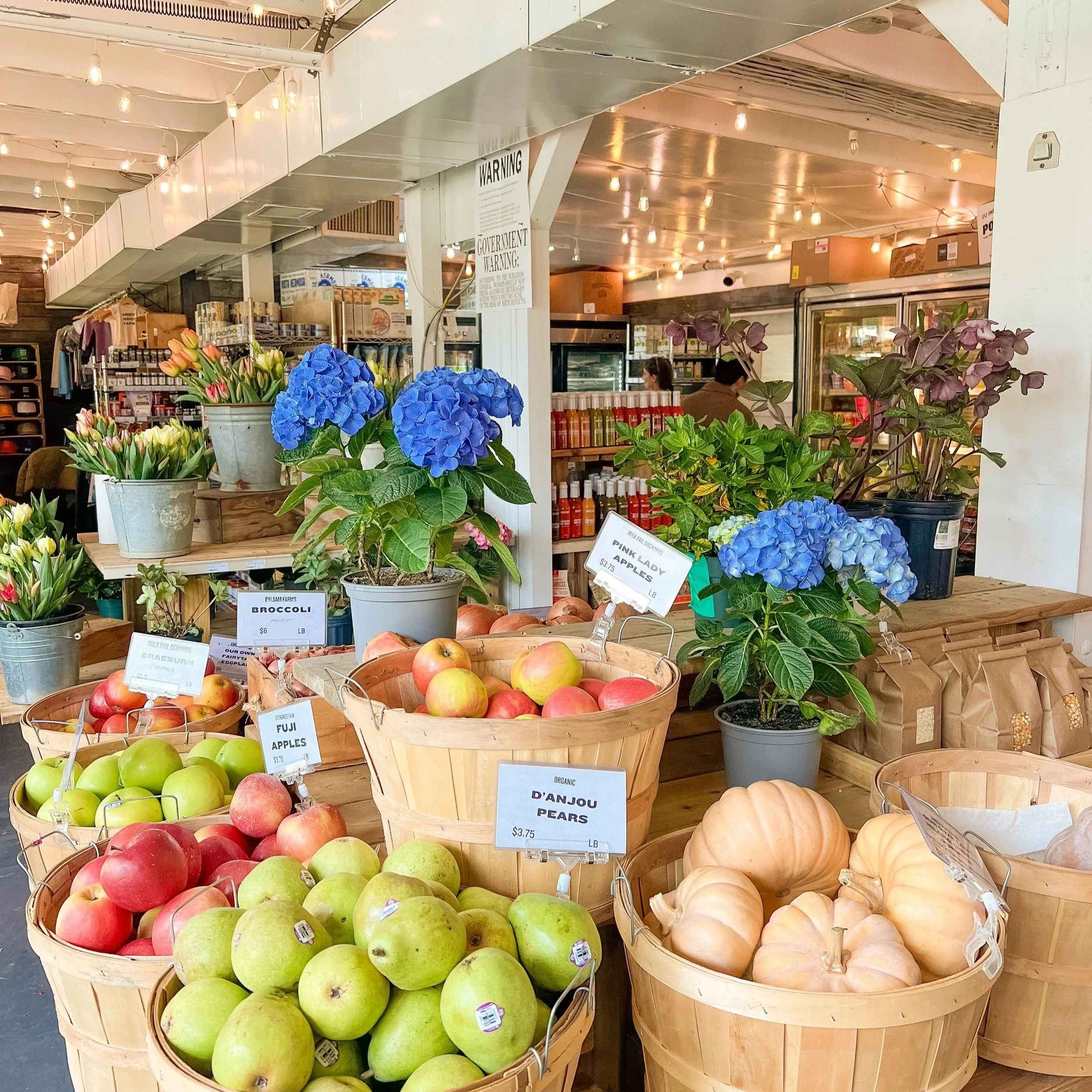 market in Amagansett in the Hamptons New York