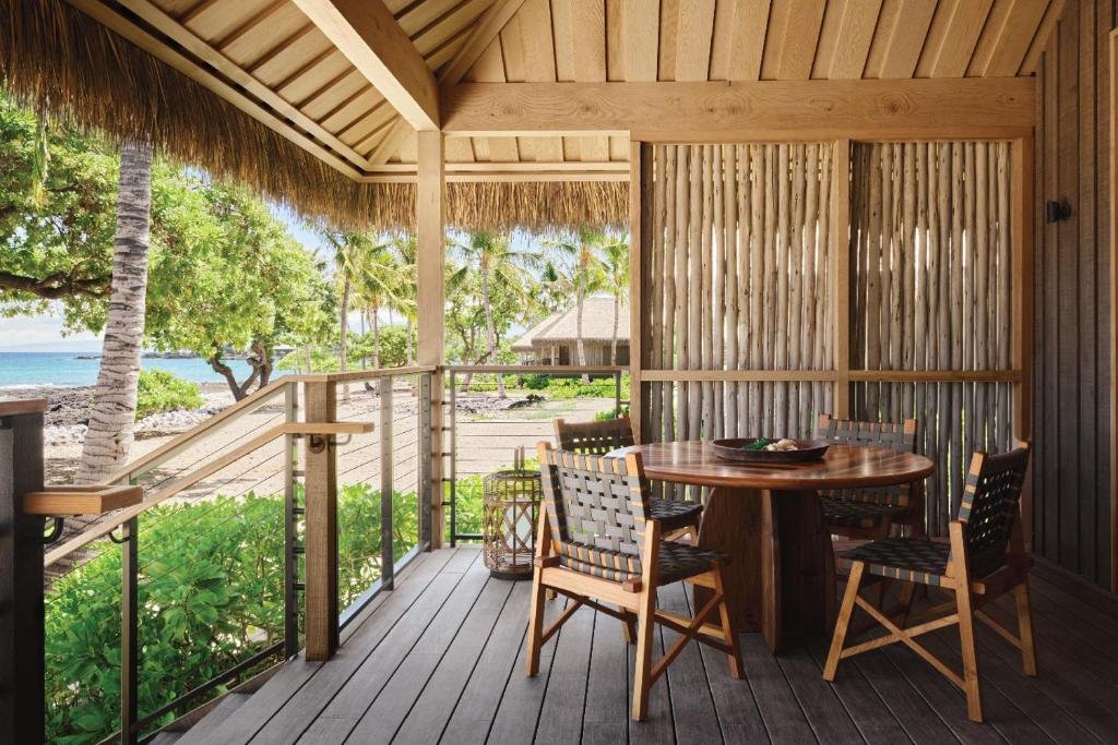 view from hale at knoa village resort on big island hawaii