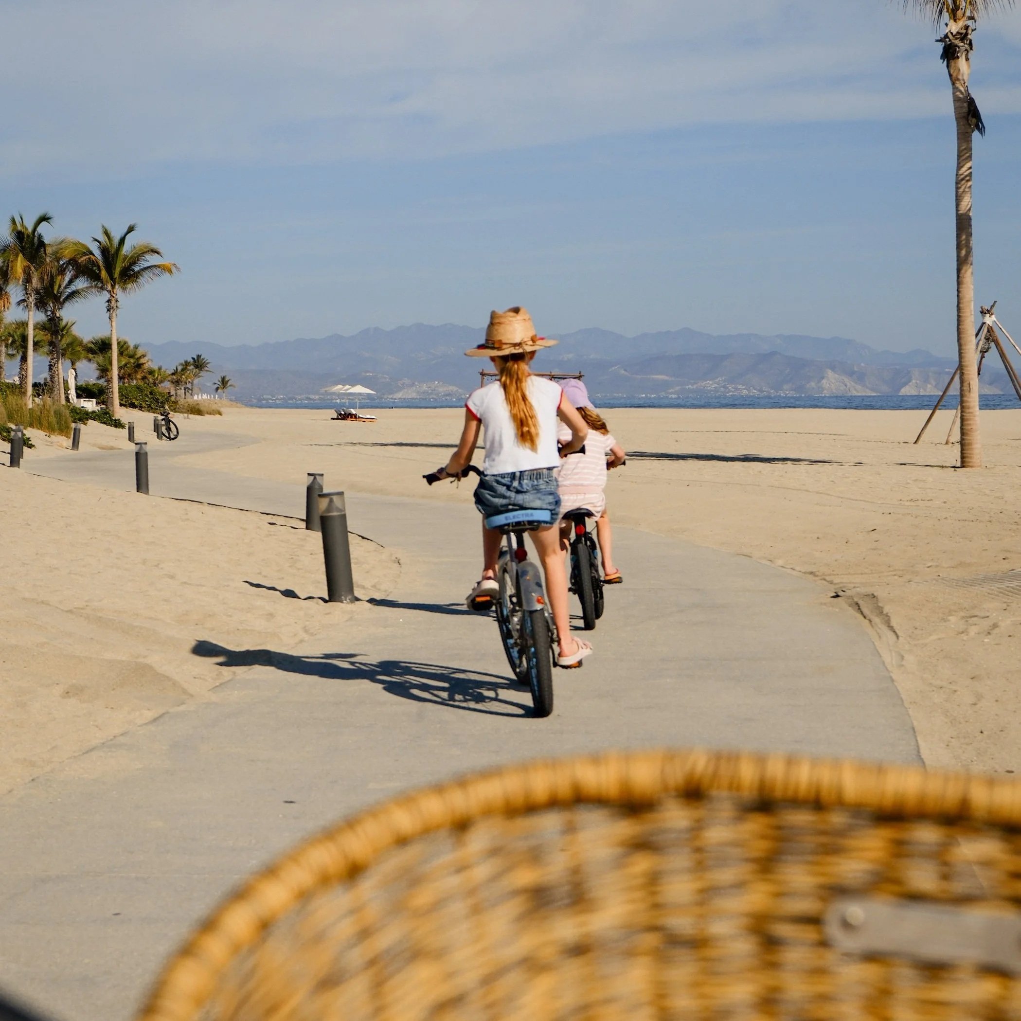 riding bikes at Four Seasons Costa Palmas