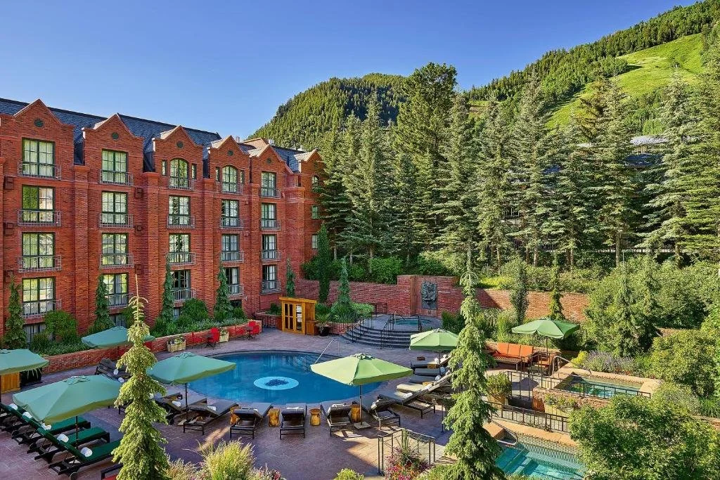 st. regis hotel pool in Aspen, Colorado