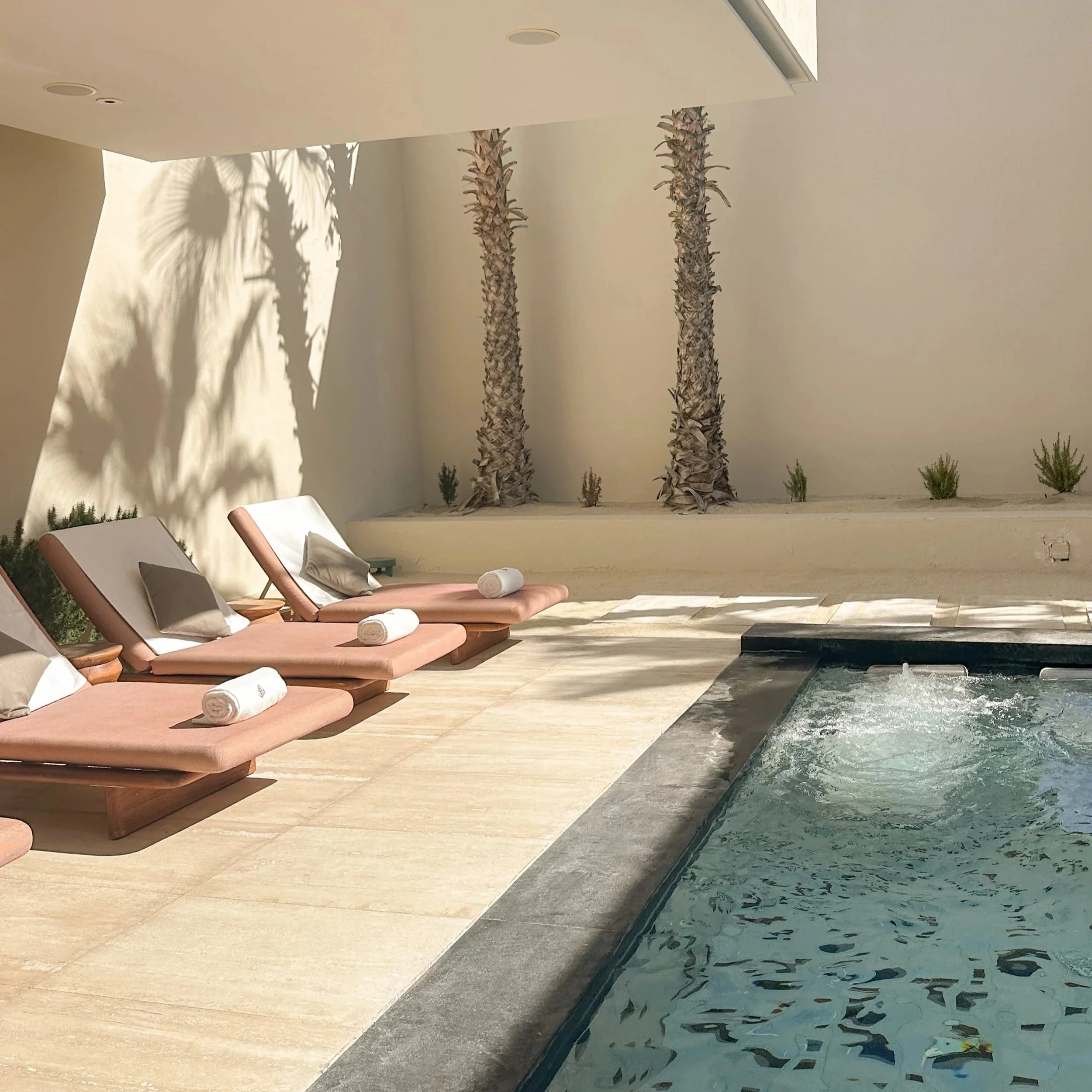 spa outdoor whirlpools and cold plunge at four seaons los cabos at costa palmas