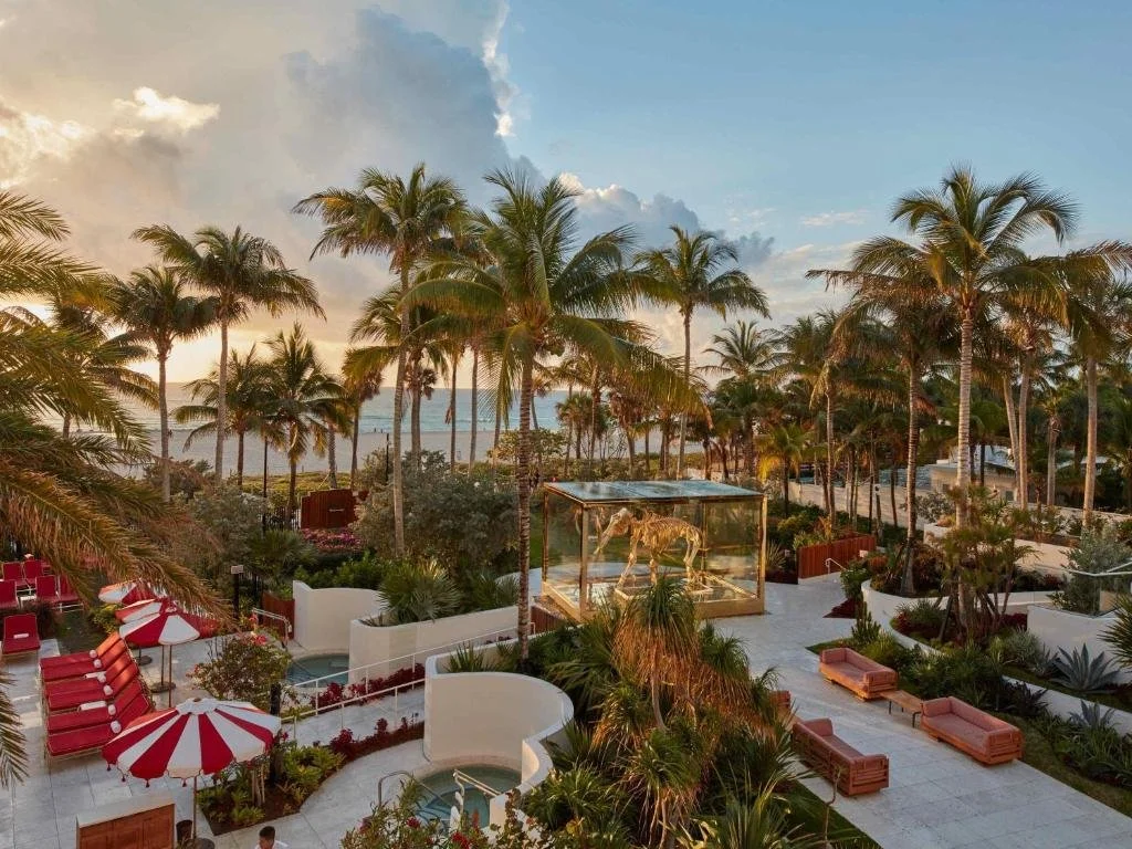 faena hotel miami beach decor on the beach