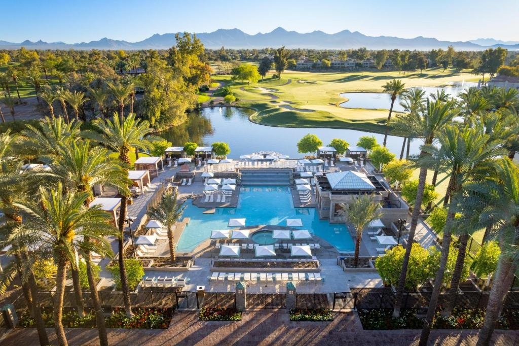 grand hyatt scottsdale resort aerial view