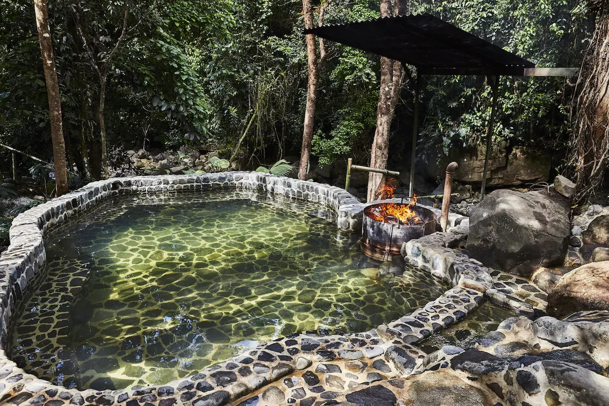 spa pool at hacienda altagracia in costa rica