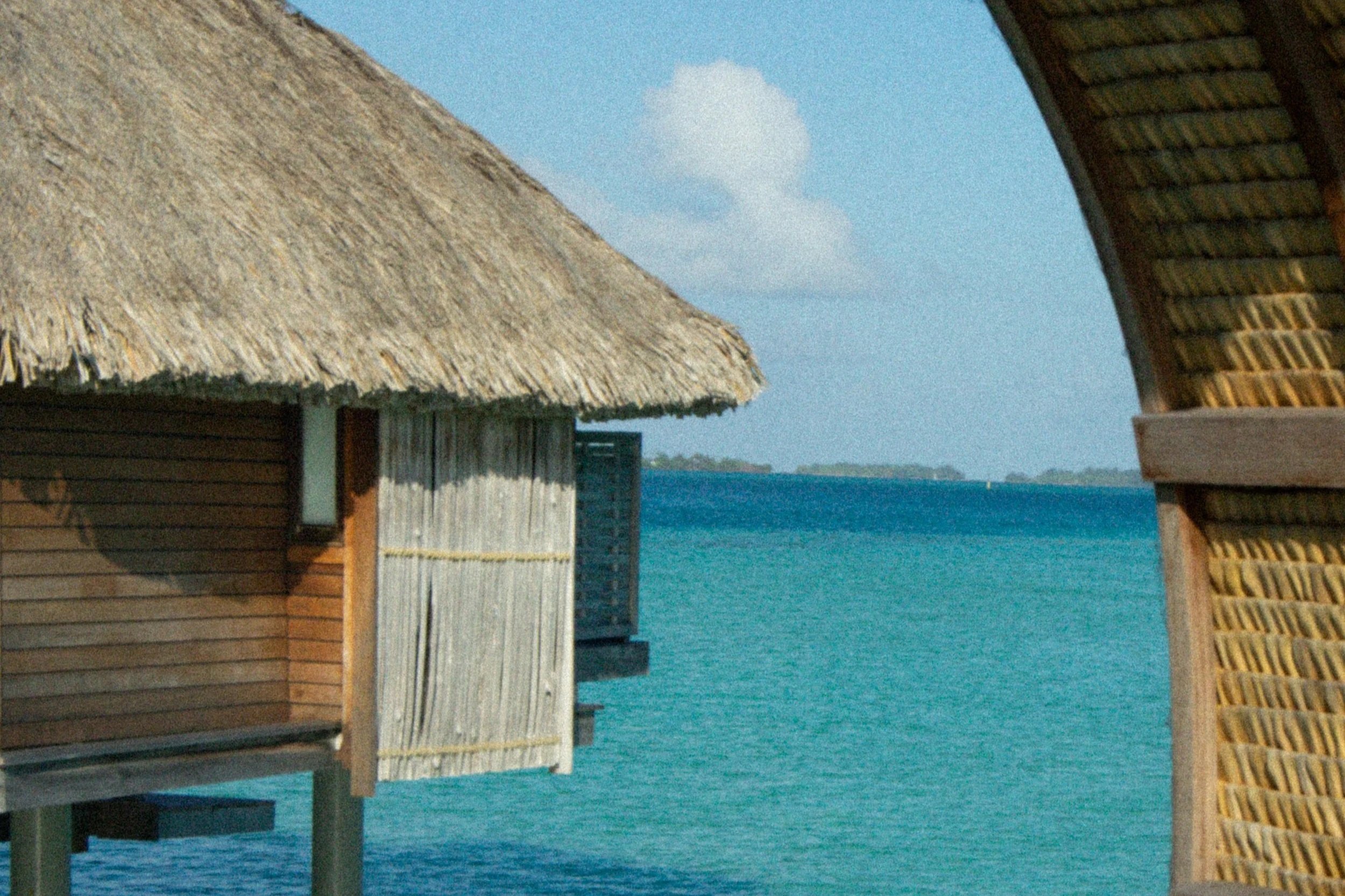 Four Seasons Bora Bora view of the overwater bungalow