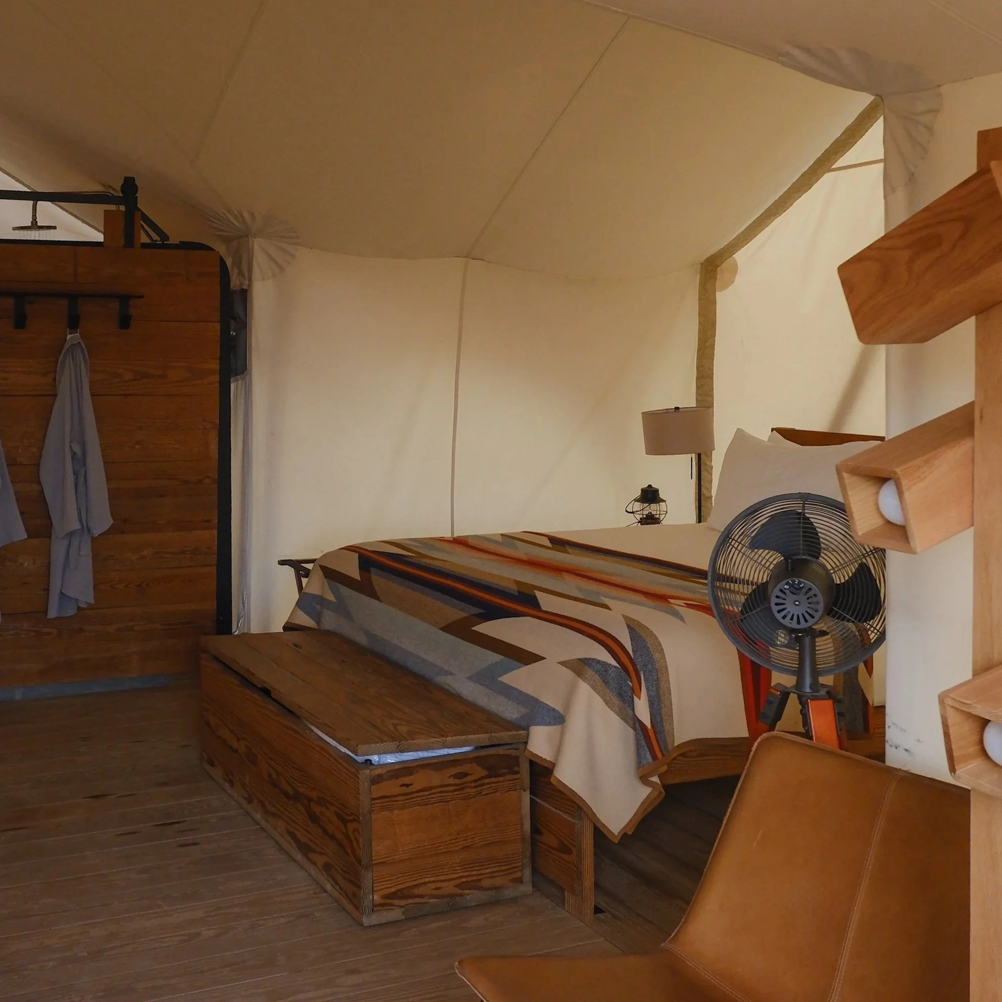 interior of cabin at ulum moab