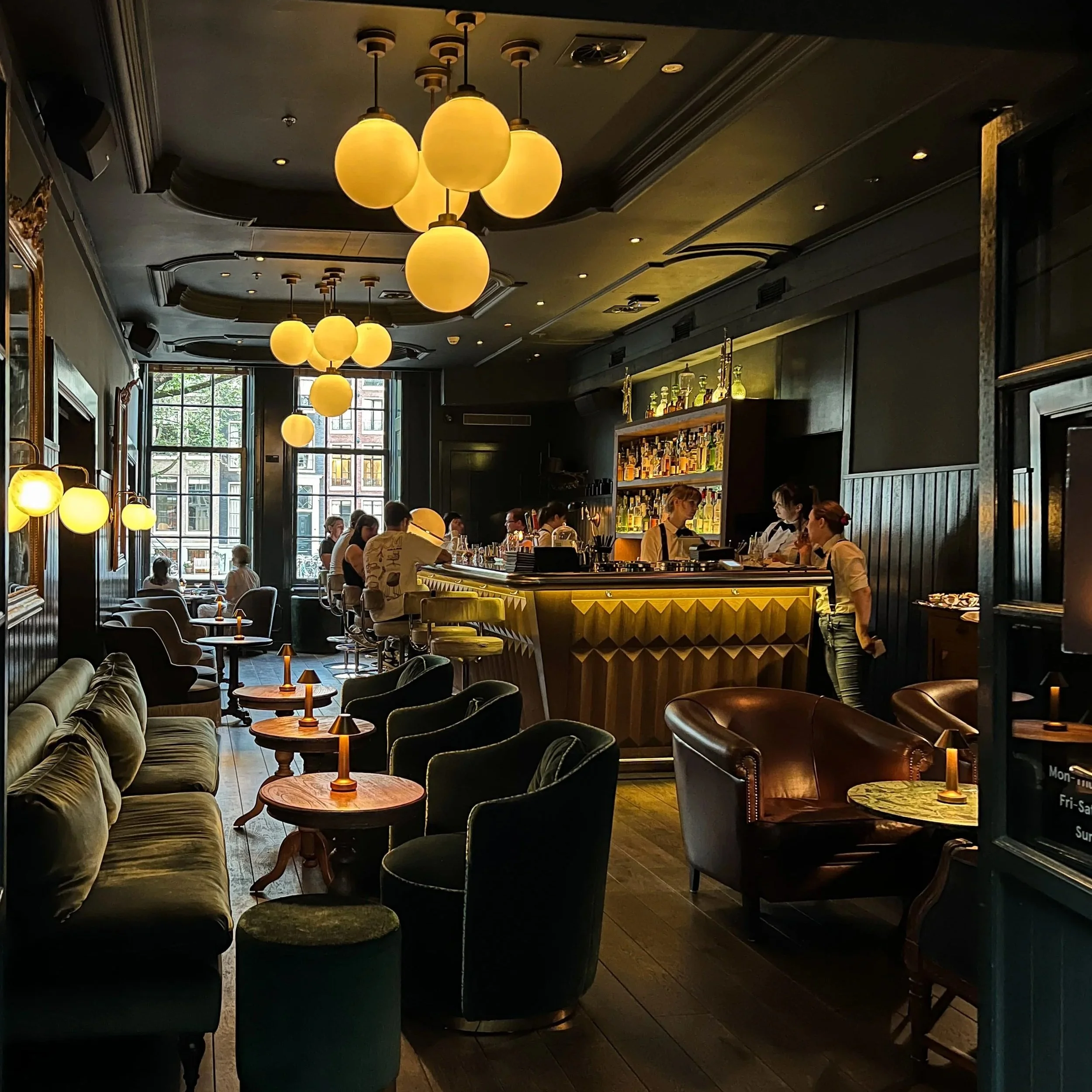 bar at pulitzer amsterdam hotel