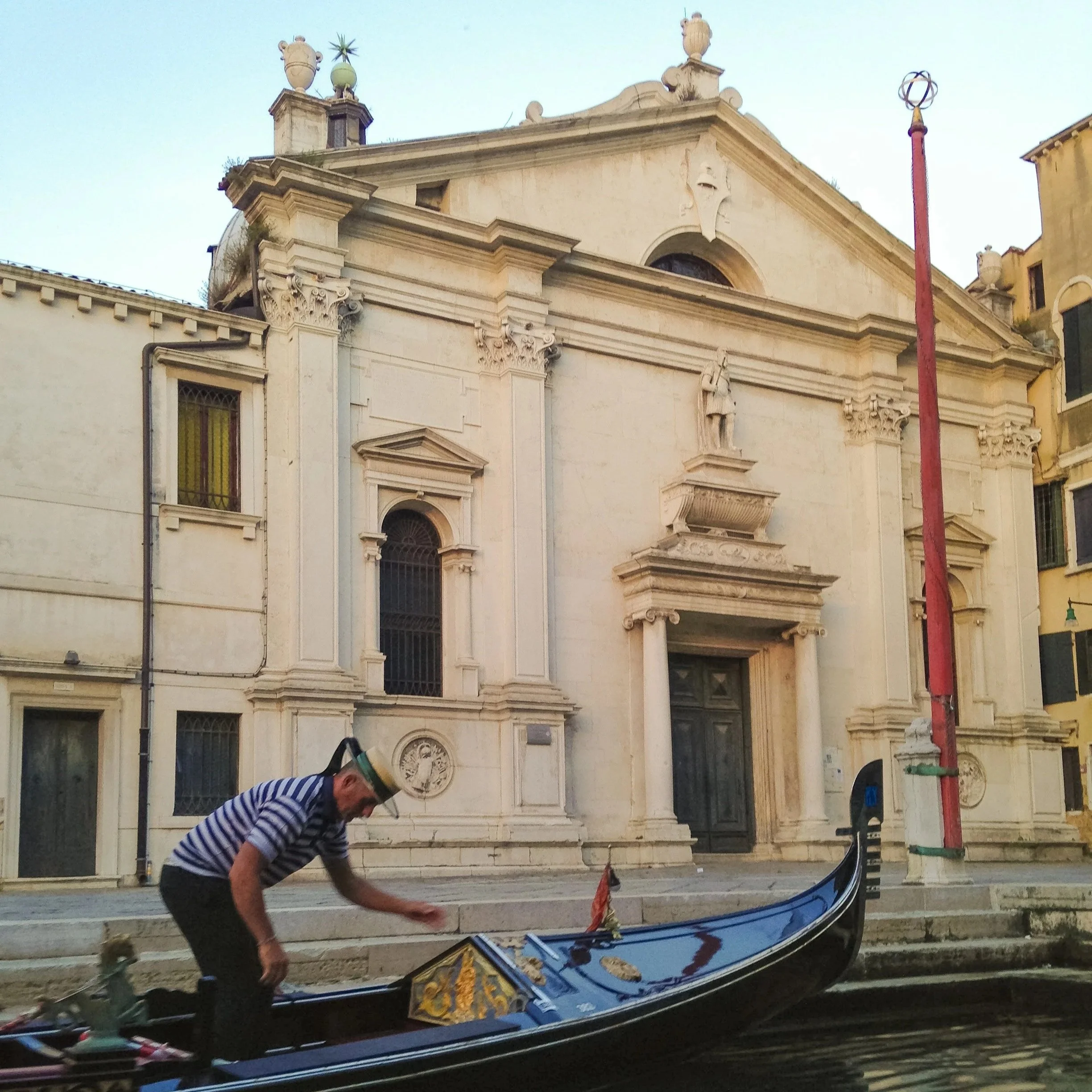 gondalier in venice italy