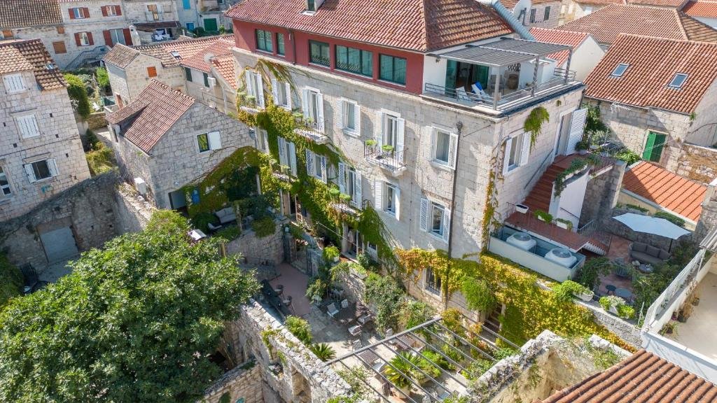 patio of hotel san giorgio in vis croatia