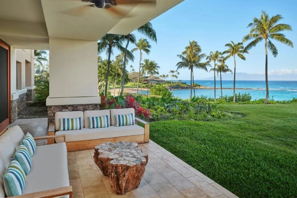 oceanview suite overlooking kapalua bay at the resort at kapalua bay in maui hawaii