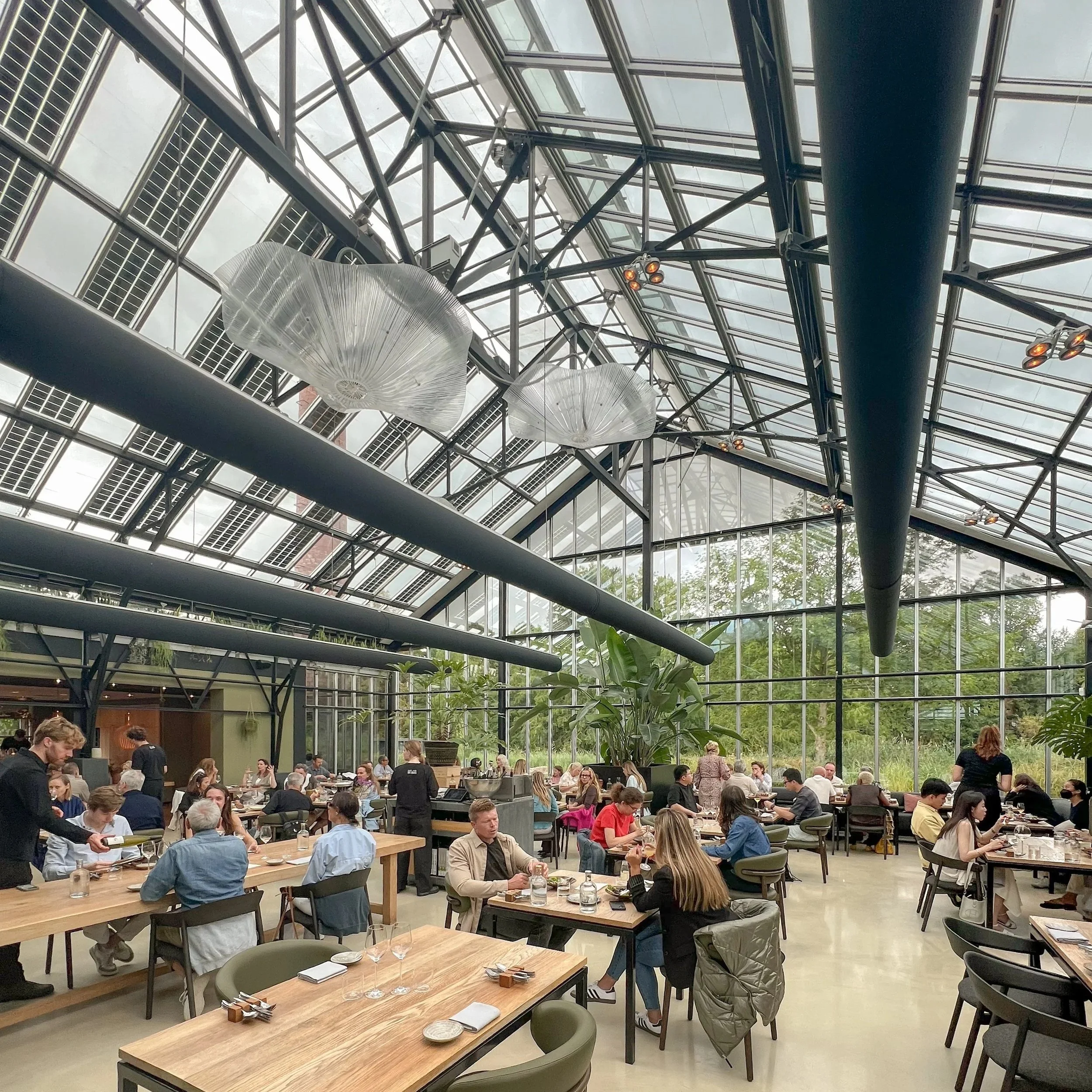de kas greenhouse restaurant in amsterdam