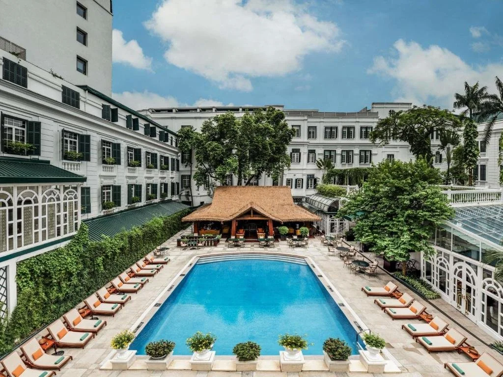 sofitel legend metropole pool in hanoi vietnam