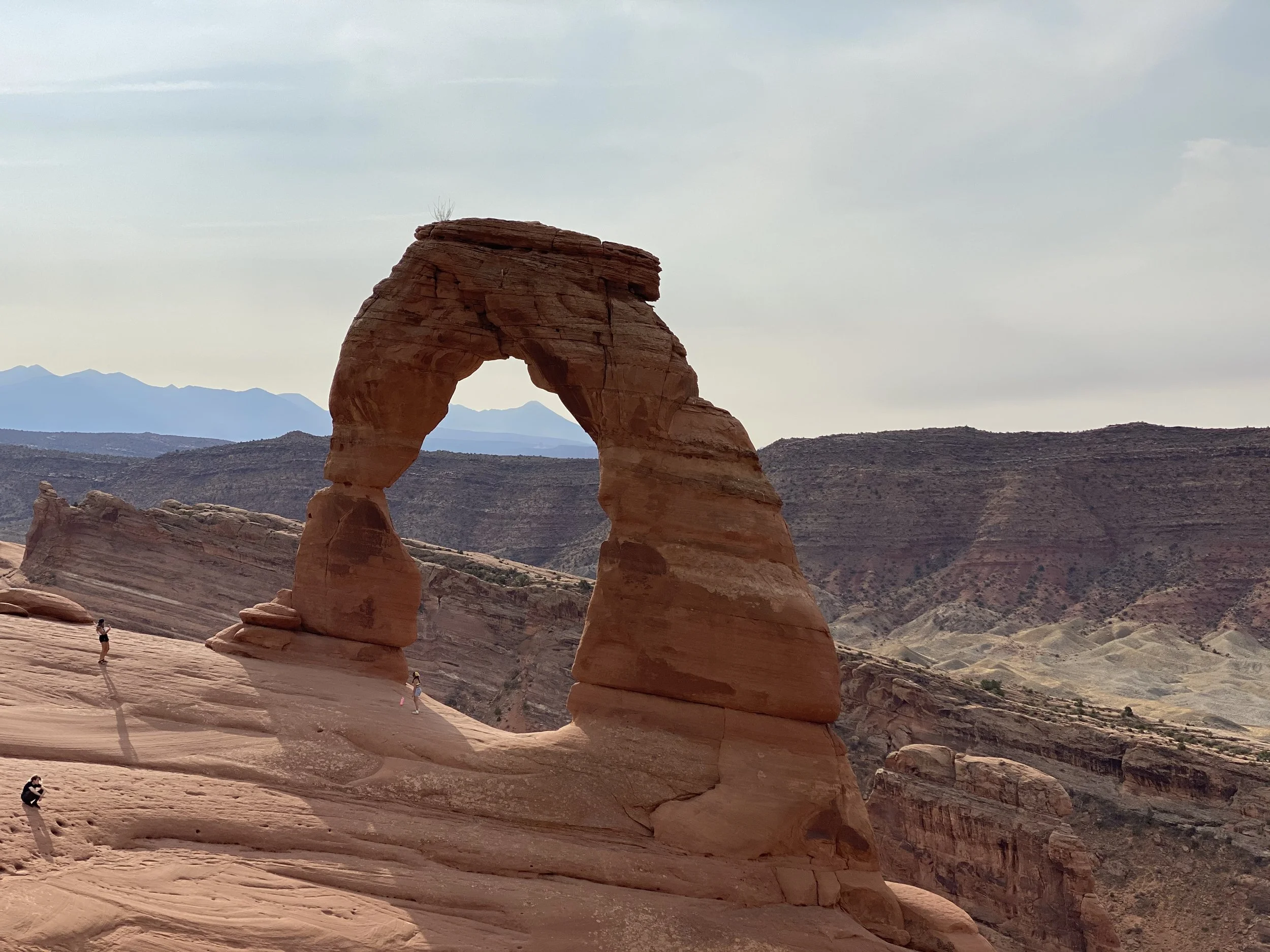 delicate arch trail in Moab, Utah