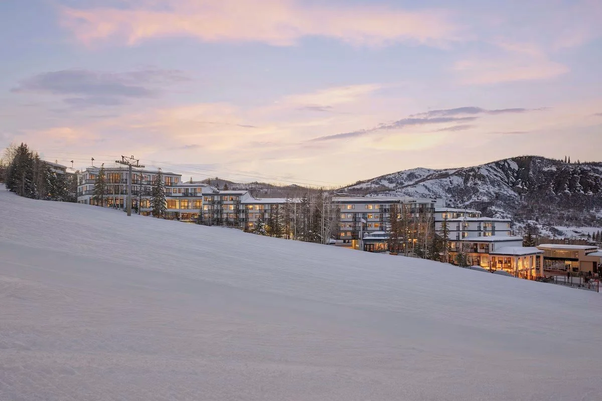 viewline snowmass from the slopes in snowmass village colorado