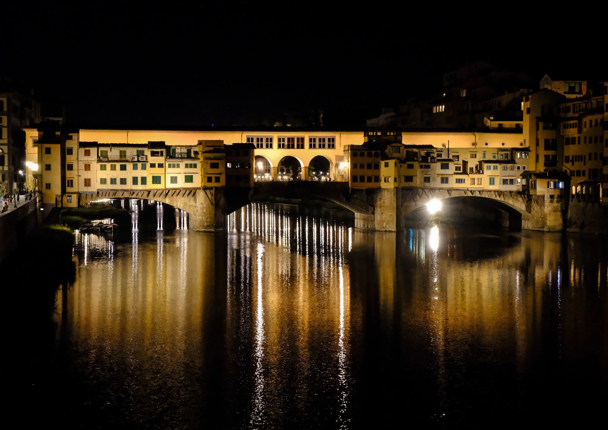 Ponte Vecchio at Night in Florence Italy