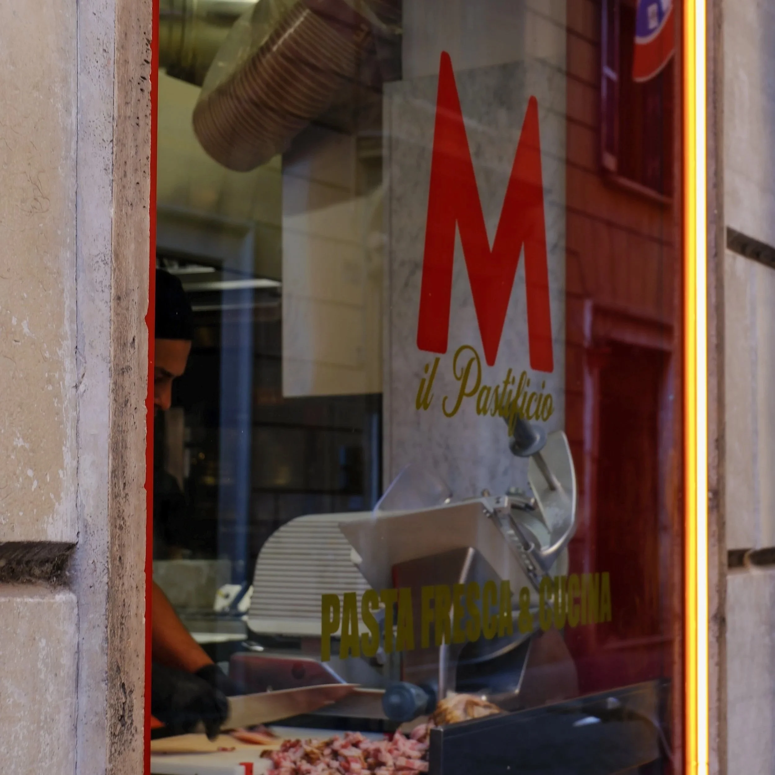 Pasta shop in Rome Italy