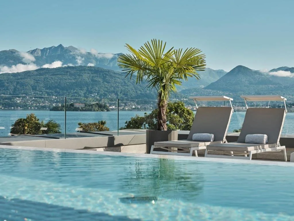 pool at Boutique Hotel Stresa in Lake Maggiore Italy