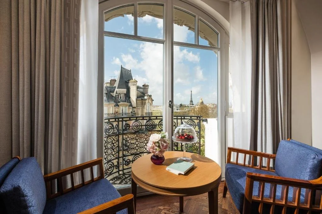 dining area at suite in mandarin oriental lutetia in paris france