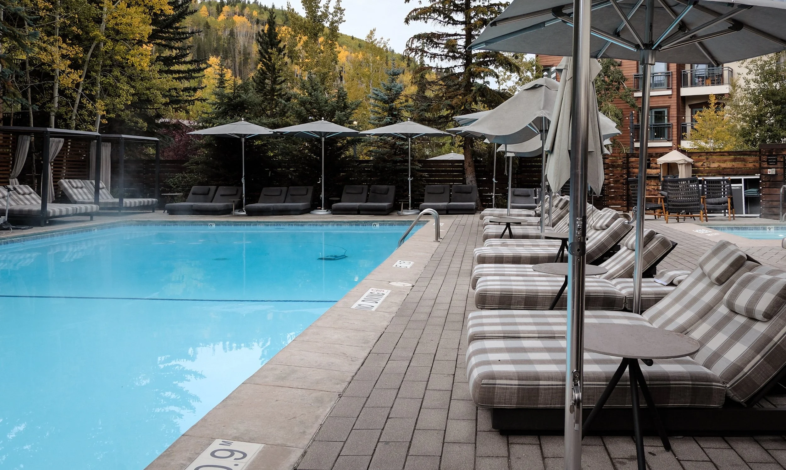 pool area at the hythe vail