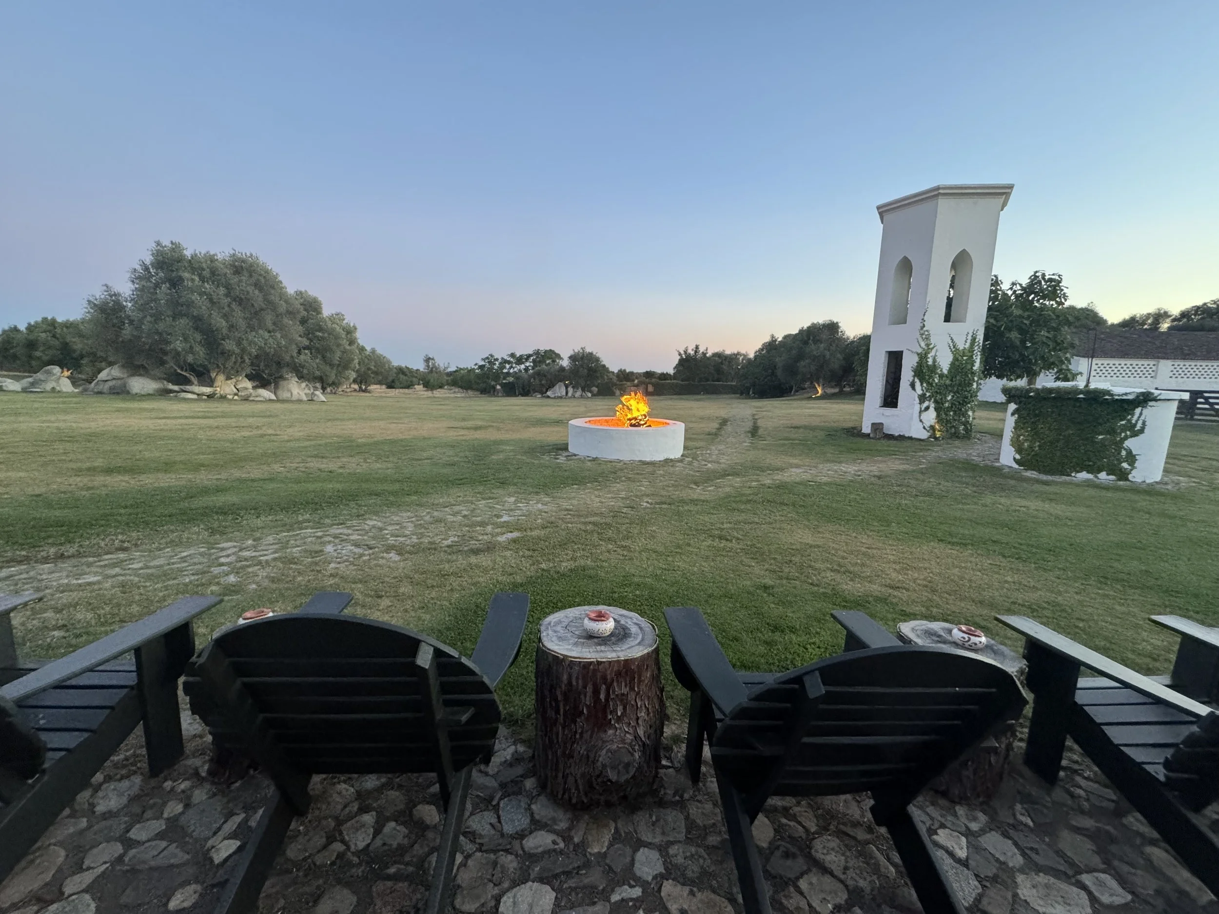 firepit at sao lourenco do barrocal in portugal