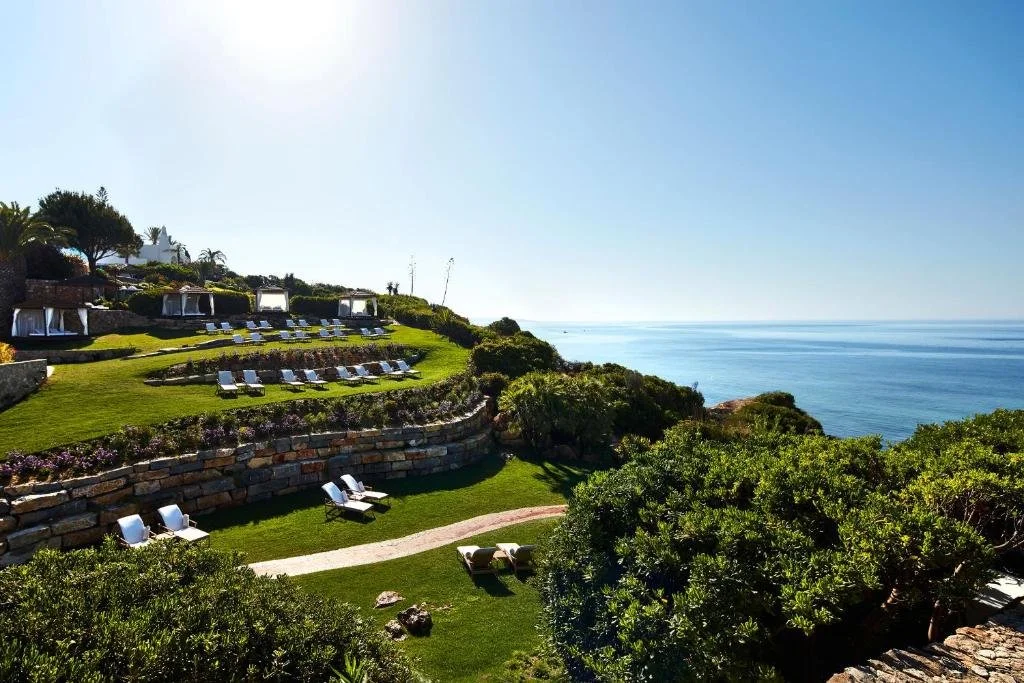 vila vita parc grassy hill in algarve portugal