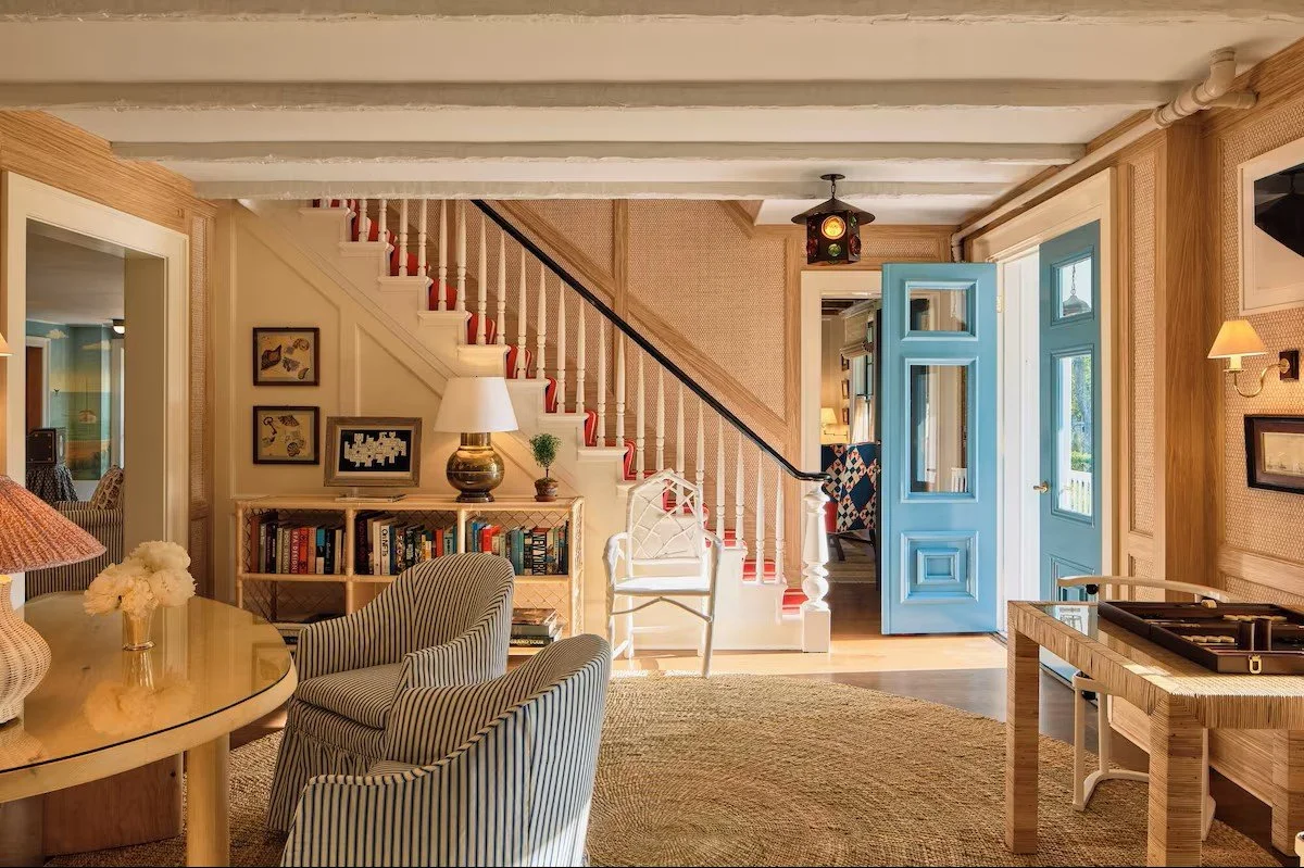 living room at the hedges inn in main beach hamptons