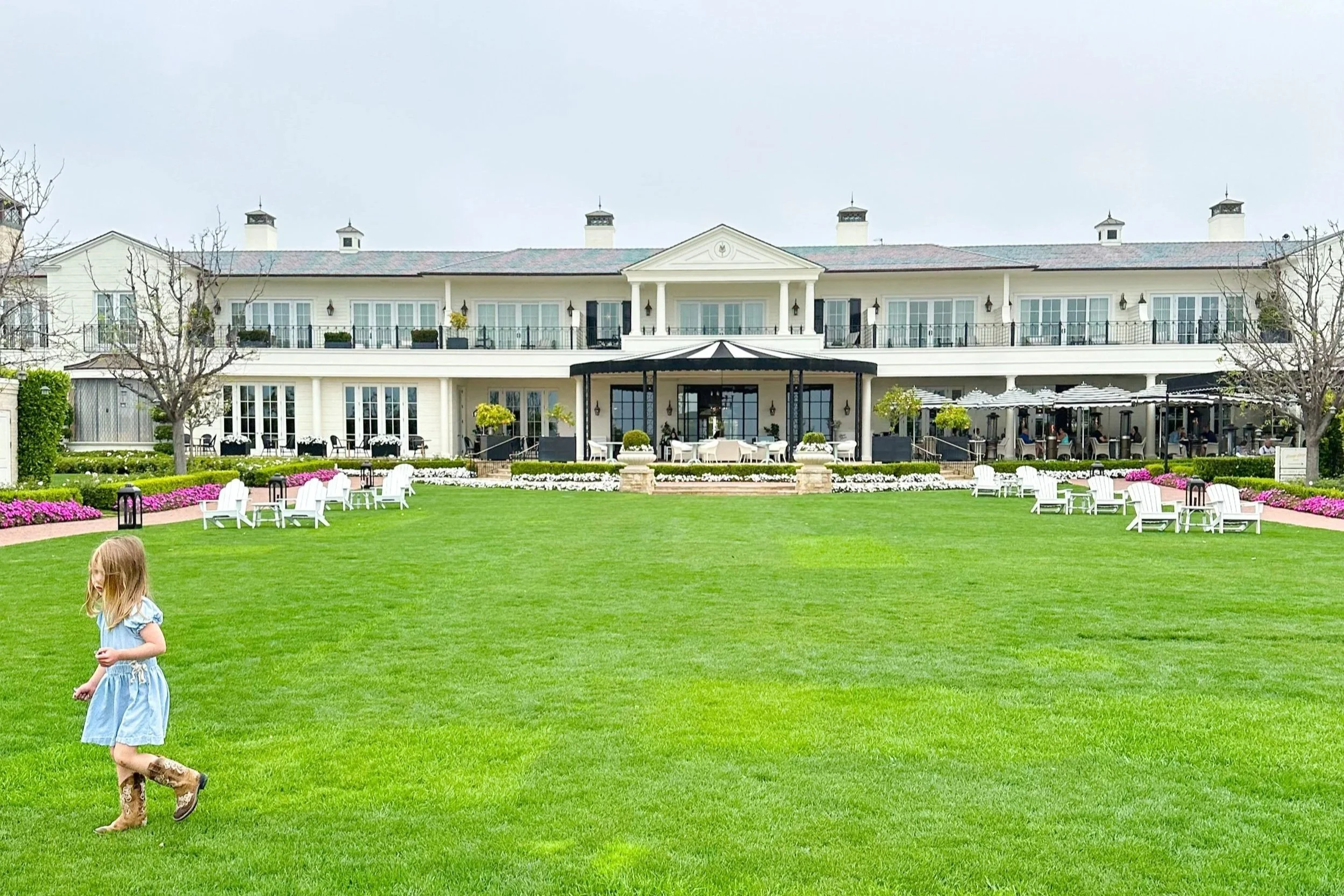 lawn at Rosewood Miramar Beach in Montecito California