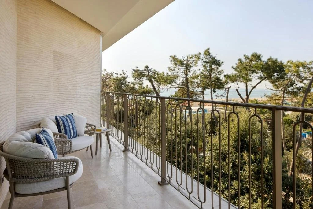 view of the ocean at principessa forte dei farmi on tuscan coast