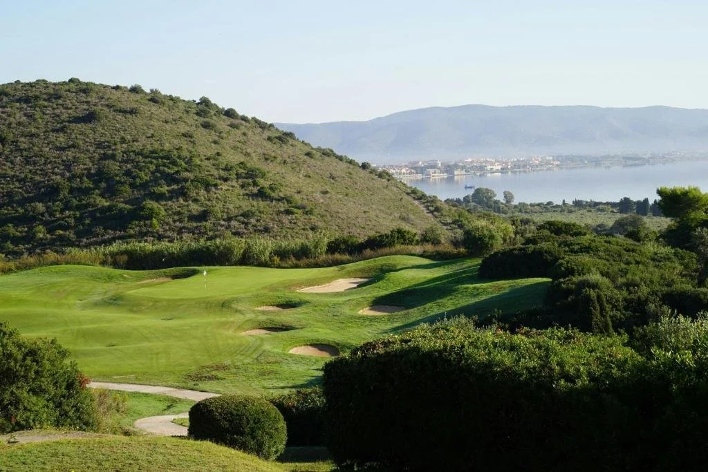 golf course view at argenatrio gold and wellness resort in italy