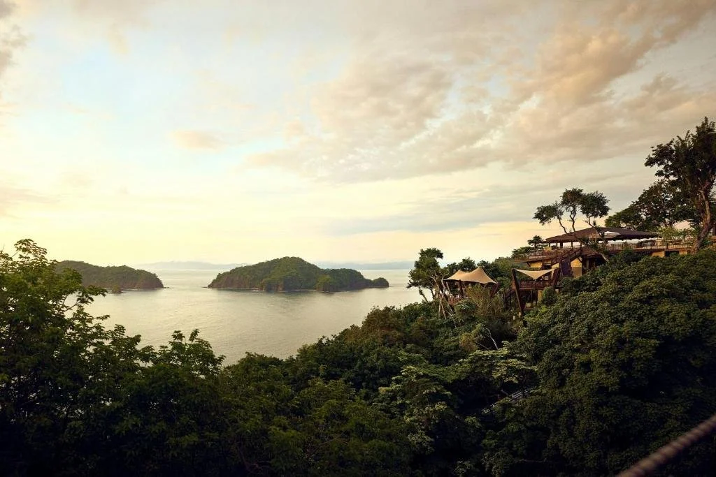 view of bay from nekajui, a ritz-carlton reserve in costa rica