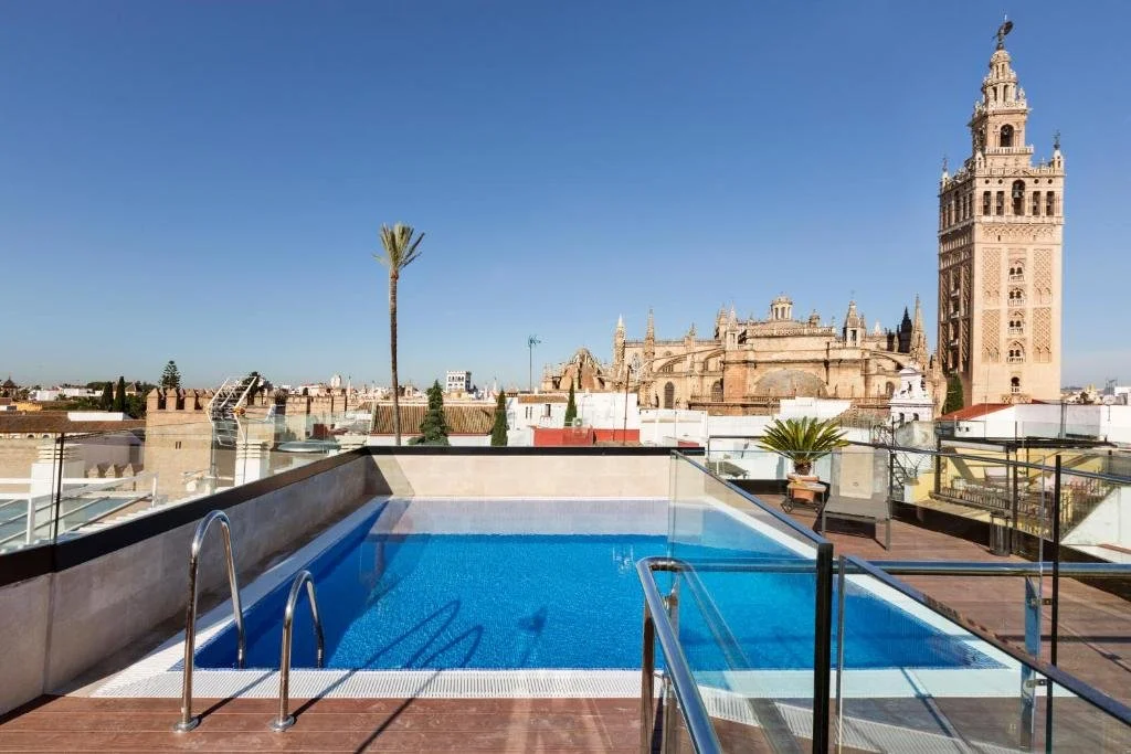 pool at casa 1800 sevilla in santa cruz sevilla spain