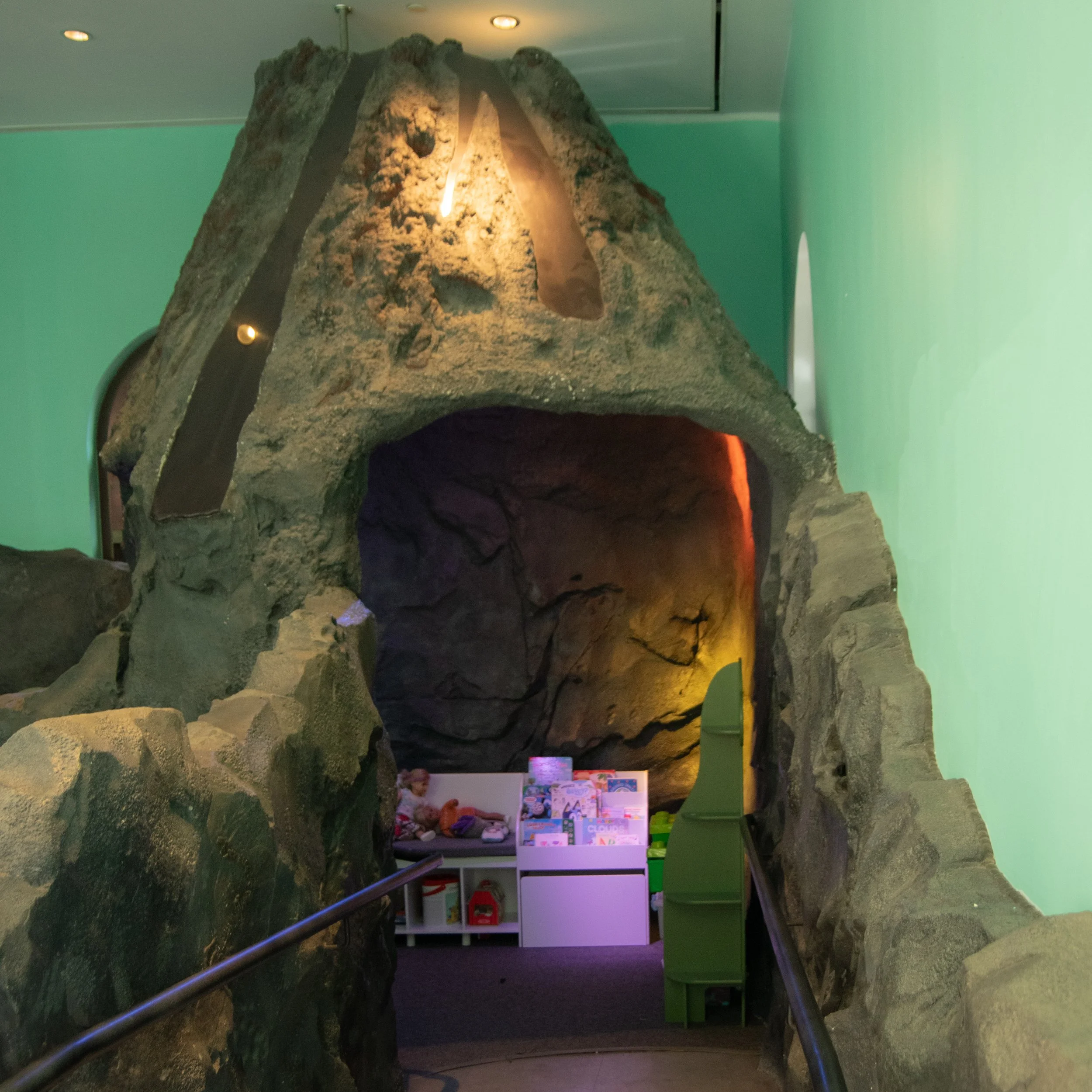 volcano at kid's for all seasons in four seasons orlando