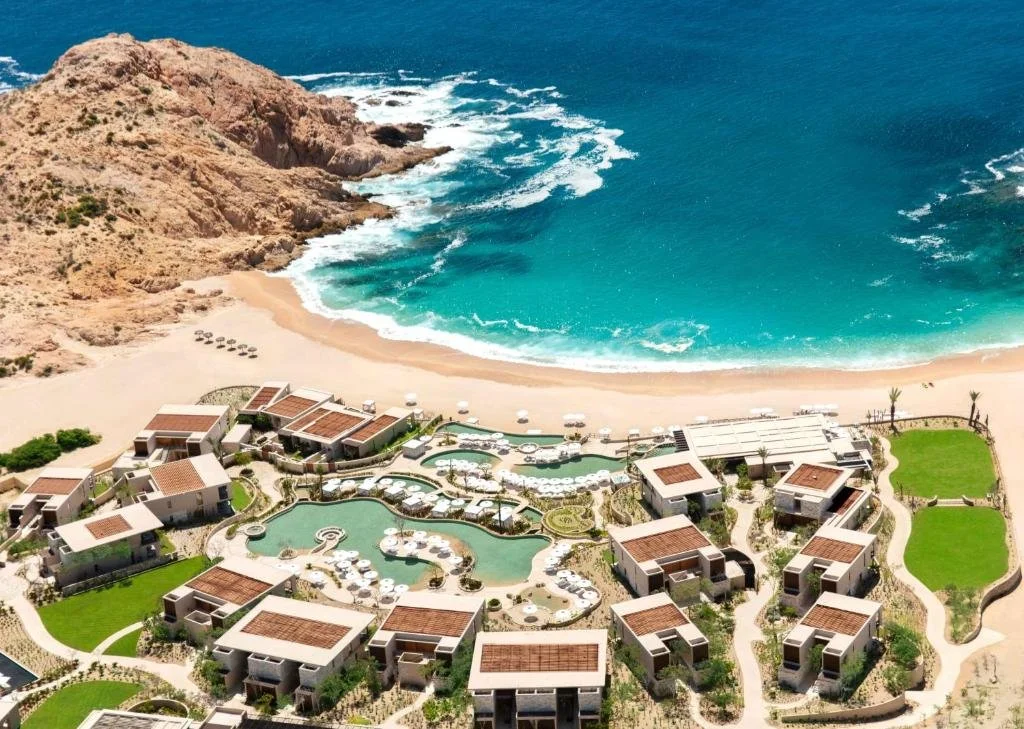 aerial view of Montage Los Cabos in San Jose del Cabo Mexico
