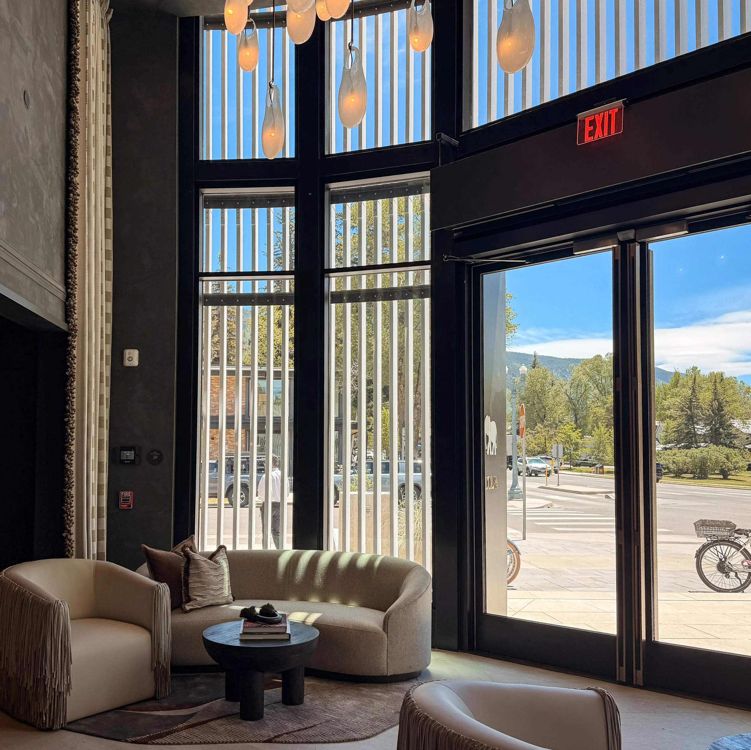 lobby at white elephant aspen in Aspen Colorado